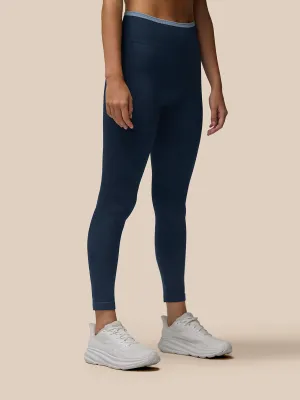 Women's Flow Training ⅞ Length Seamless Leggings - Navy