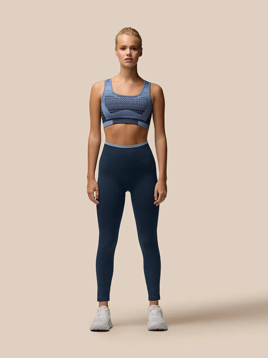 Women's Flow Training ⅞ Length Seamless Leggings - Navy